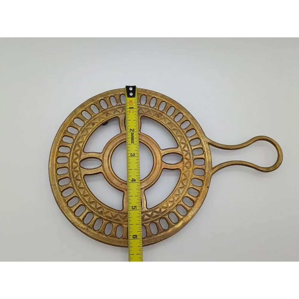 Vintage Brass Teapot Warmer Trivet Food